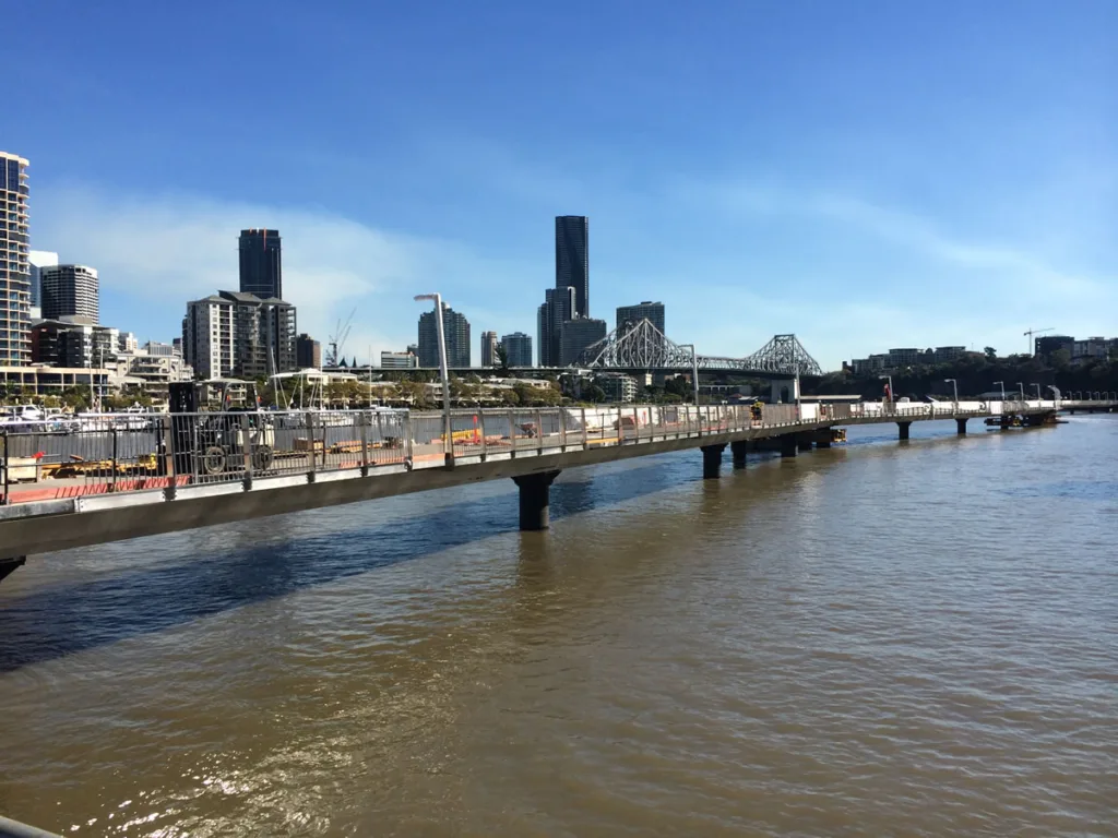 Images of the Brisbane City Riverwalk Redevelopment