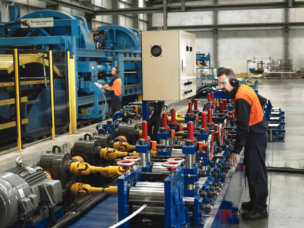 Image of our team working in the Midway Metals Warehouse