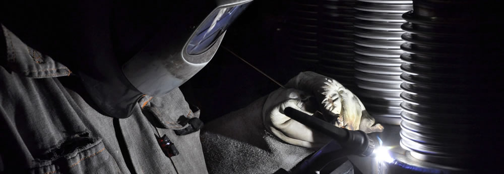 Man using high quality welding products from Voestalpine Bohler